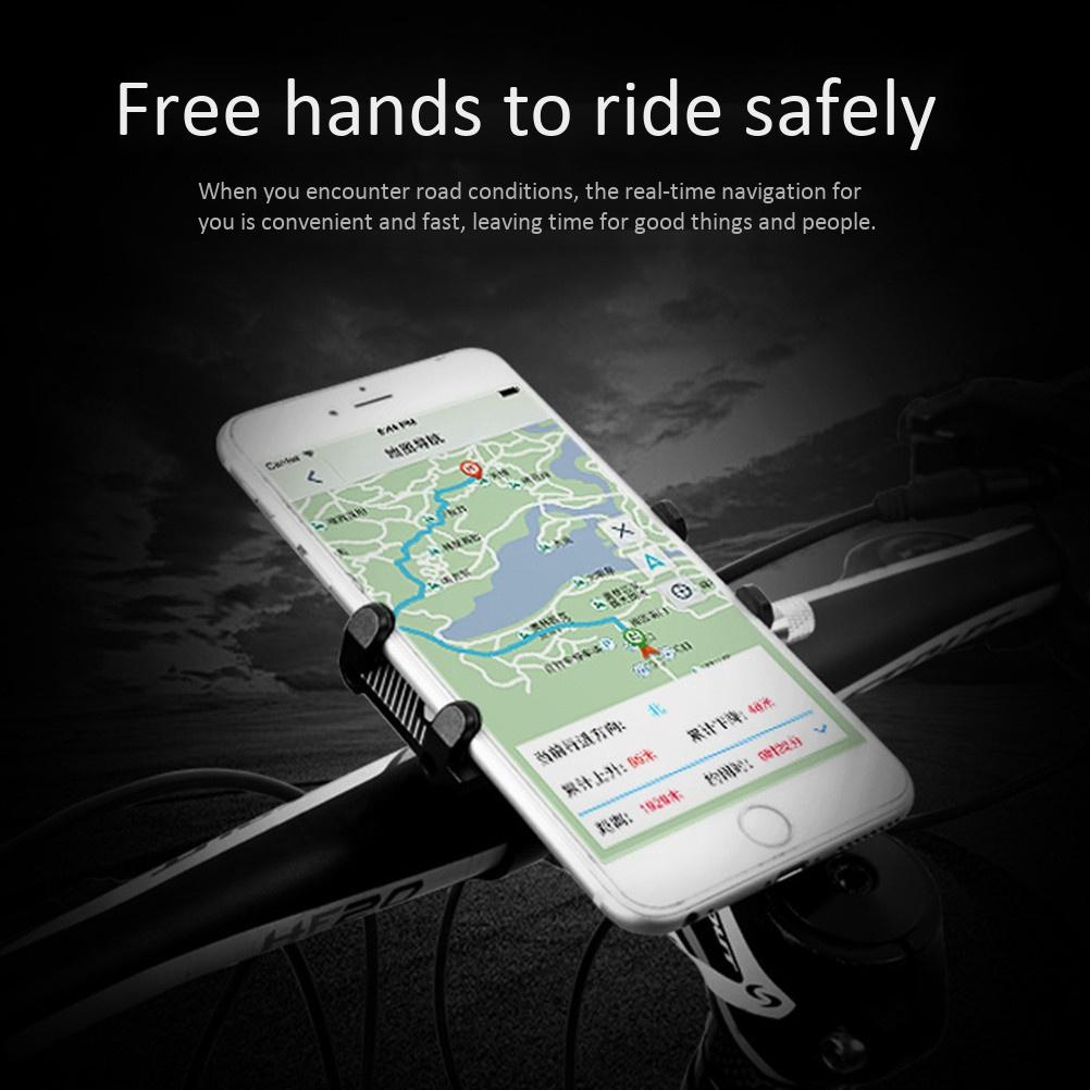 Mountainbike Handyhalter Aluminiumlegierung Verstellbare Fahrradhalterung Handy GPS Halter Drehbar Klemme