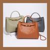 Elegant High-Capacity Hand-Woven Shoulder Bag for Women