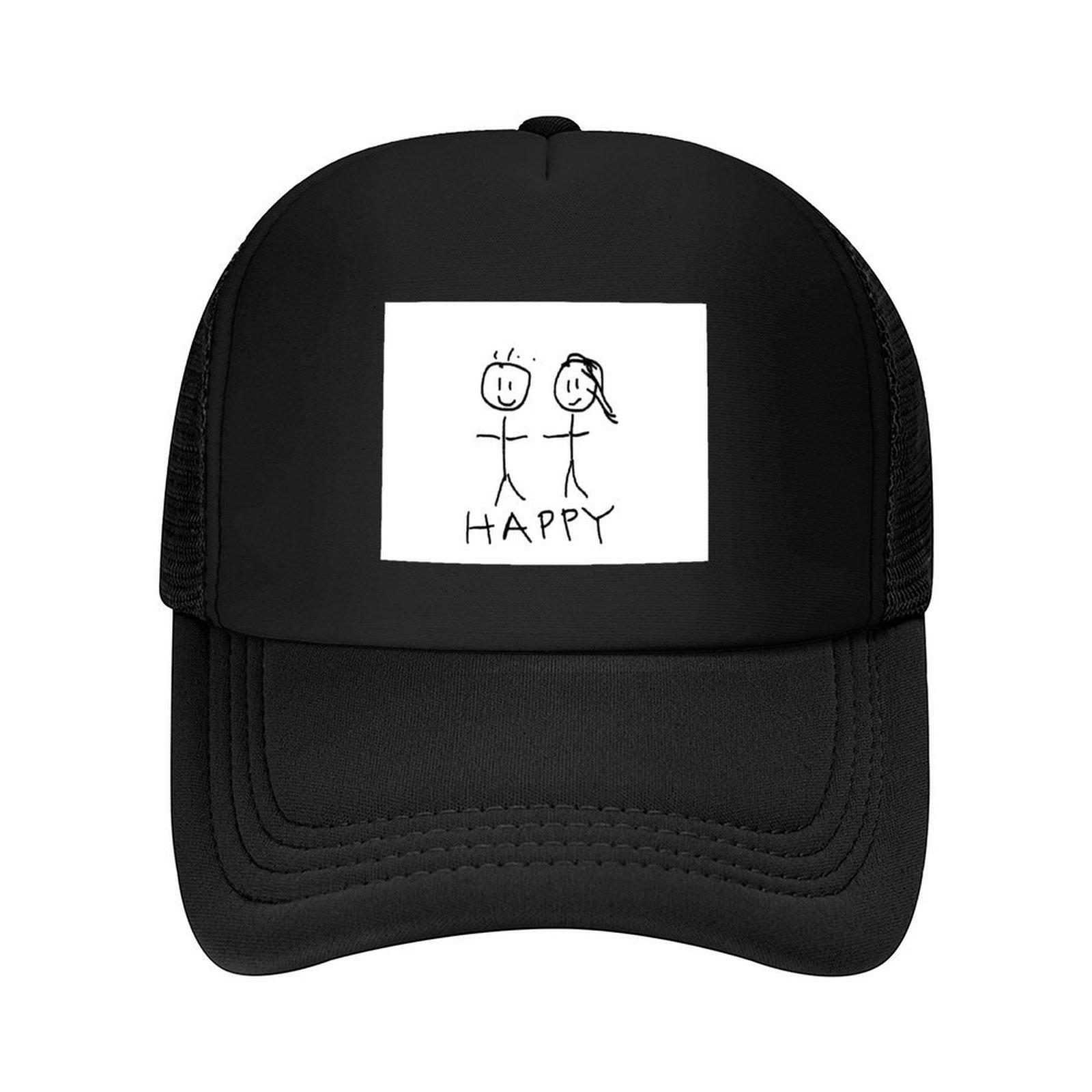 

Happy Stick Figures Baseball Cap hats on offer Thermal Visor derby hat sailor cap for men Women Men s