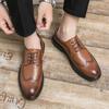 Mode Luxusmarke Lederschuhe Herren Schnürschuhe Oxfords Mode Atmungsaktiv Business Casual Kleider Mokassins Tennisschuhe Herren Designer
