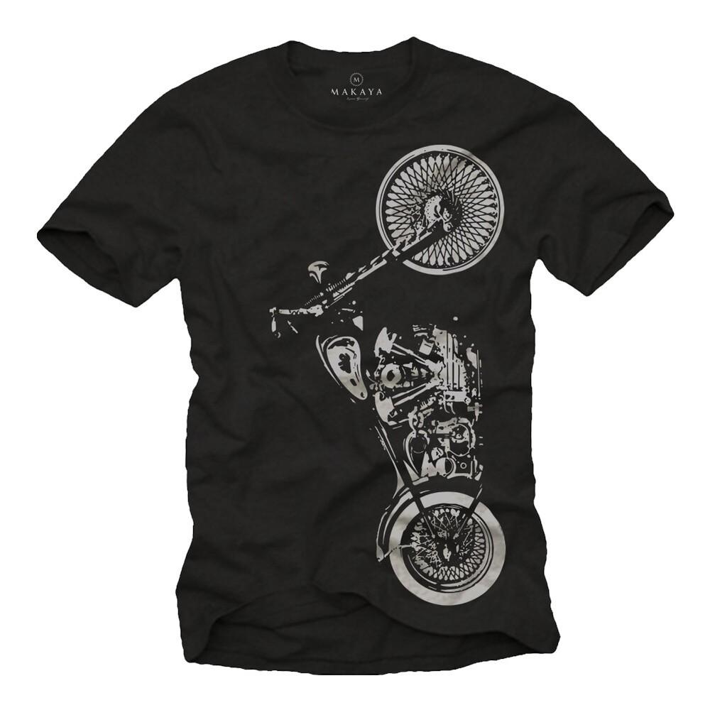

Motorcycle Rocker Mens TShirt with Custom Chopper Mens Biker Shirt Unisex T-Shirt XL