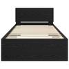 in black oak finish 80 x 200 cm made of wood based material