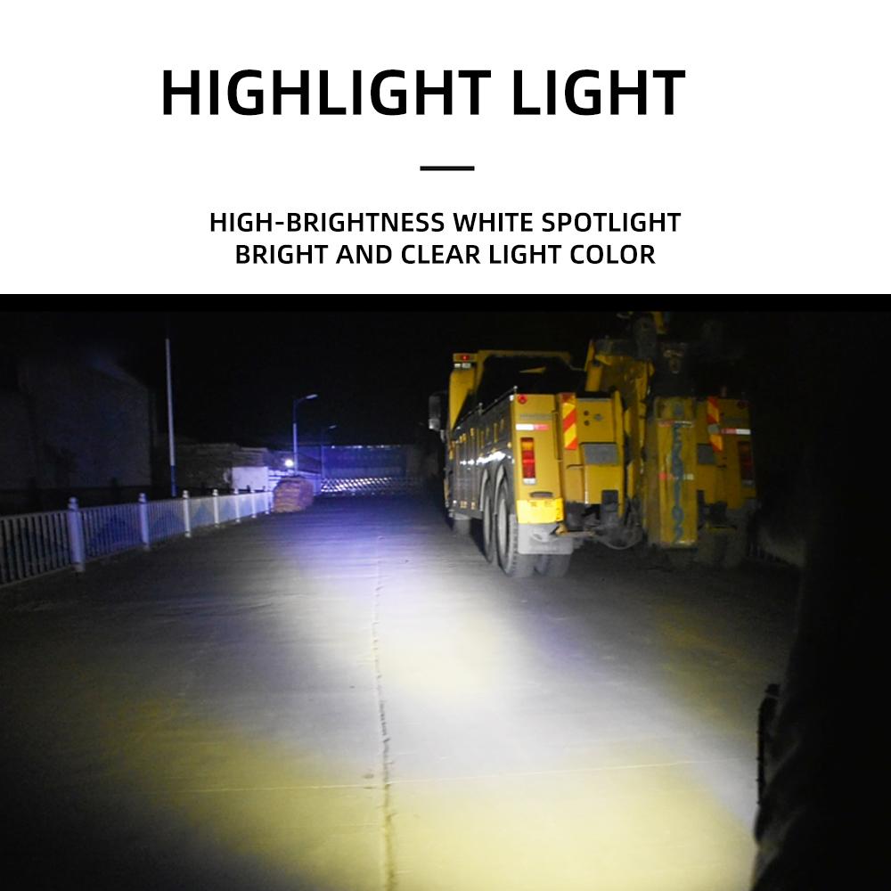2pcs Motorcycle Led Headlight 12V High Bright Led Lights Lamp for Motorbike Moto External Front Led Focus Auxiliary Spotlights