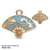Colorful Alloy Ocean Charm Pendant for DIY Bracelets & Keychains