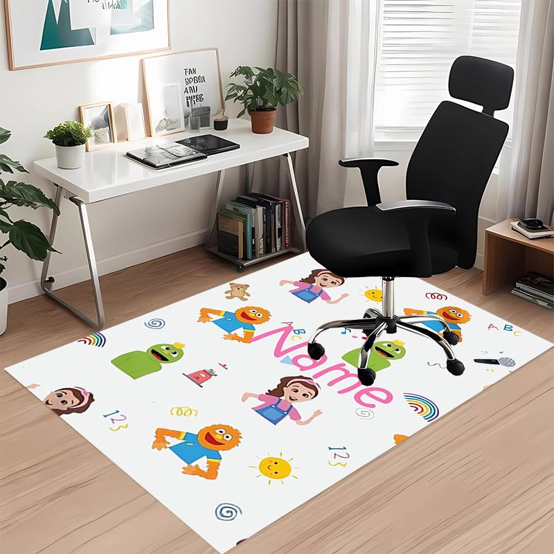 Custom Name Ms. Rachel Printed Carpet, for Office Chair Living Room Bedroom Kitchen Room Decor Gifts.
