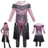 Descendants Evil 3 Audrey Cosplay Costume Kids Jumpsuit Fancy Halloween Dress