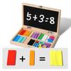 Children's Wooden Magnetic Counting Sticks & Drawing Board - Multifunctional Number Learning Toy