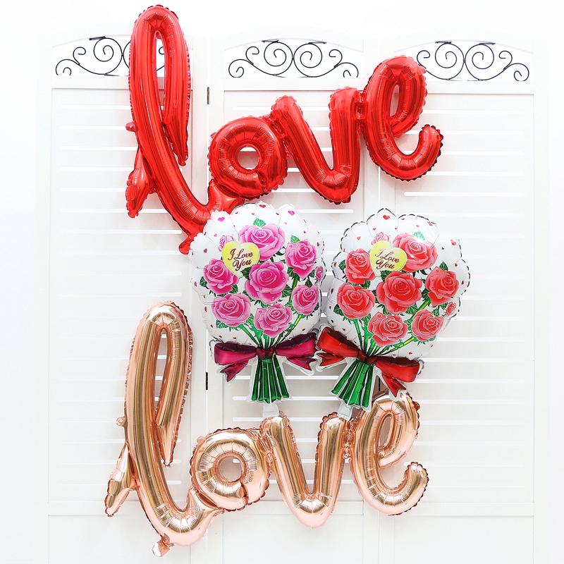 

Love Foil Balloon Wedding Anniversary Party Decoration Valentines красный