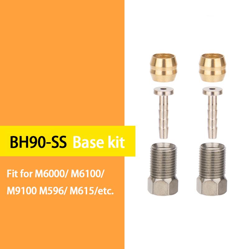 ZTTO MTB Bike Hydraulic Disc Brake Connector Kit Disc Brake Needle Olive Connect Inserts Adapters For BH59 BH90 Avid HoPe Brakes BH90-SS