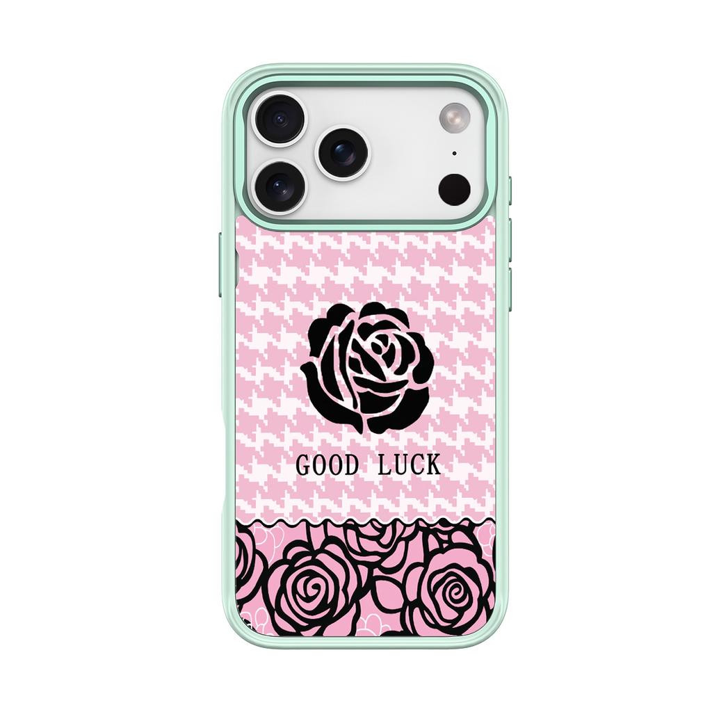 Applicable To Apple 17 Mobile Phone Case, Advanced Sense 16 Replaceable Back Plate 15promax Magnetic Mobile Phone Case, Good Luck Rose.