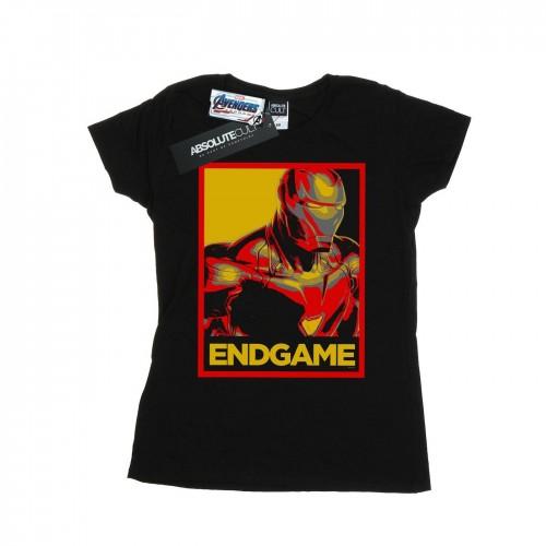 

Marvel Womens/Ladies Avengers Endgame Iron Man Poster Cotton T-Shirt XXL білий