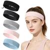 Soft Stretch Headband for Jogging Non-slip Sports Men Women, Breathable Yoga Headband, Moisture Anti Slip Fitness Hair Band Women Wicking Elastic