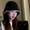 Fisherman's Hat Children's Autumn and Winter Literary Fan Knitted Wool Hat Student Warm Versatile Bucket Basin Hat