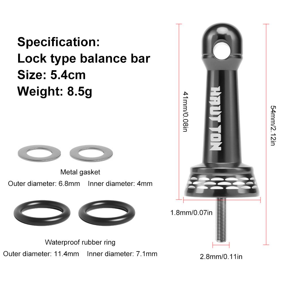 Fishing Wheel Stabilizer Bar Metal Fishing Spinning Protection Reel Stand Lightweight Fishing Balance Stand Fishing Accessories