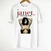 Vtg Janet Jackson Palau Sant Jordi Barcelona Tour Cotton White Shirt TU040