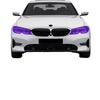 Exclusive BMW 3 Series TPU Color-Changing Protective Film: Transparent, Shifts from White to Purple to Black