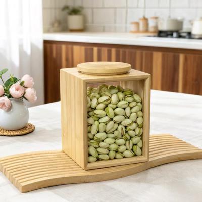 Yousheng Vorratsglas mit großer Kapazität und staubdichtem Deckel, transparent, multifunktional, für Obst, Trockenwaren, Nüsse, Getreide, Müsli, Gewürze, Teeblätter, Aufbewahrung