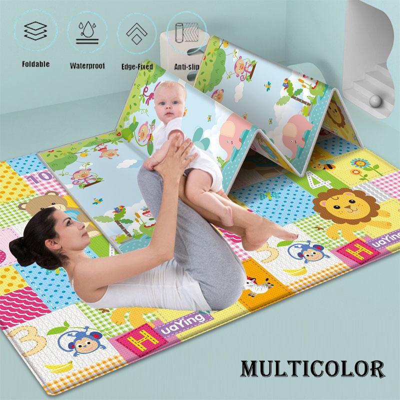 Double Sided Foldable Foam Play Mats Waterproof Anti-slip Thick Picnic Mat