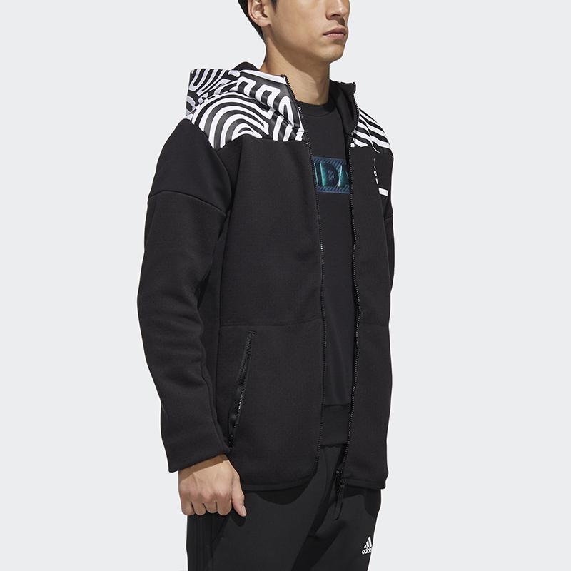 Adidas X Hiroko Takahashi ZNE Hoodie Loose Fit Sport Jacket Men Outerwear Black GN5670