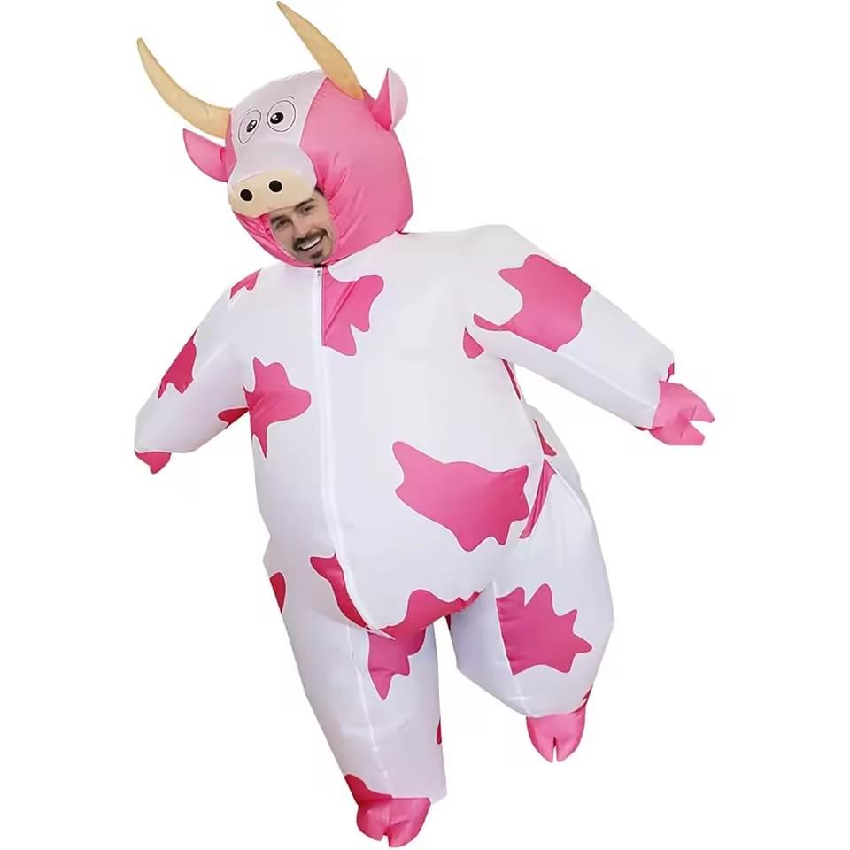 Kuh Aufblasbares Monster Kostüm Gruselig Aufblasbares Cosplay Kostüm Für Erwachsene Halloween Weihnachtsfeier Festival Bühne