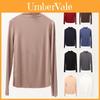 Elegant Ladies Summer Polo Top With High Roll Neck And Long Sleeves For Casual Wear