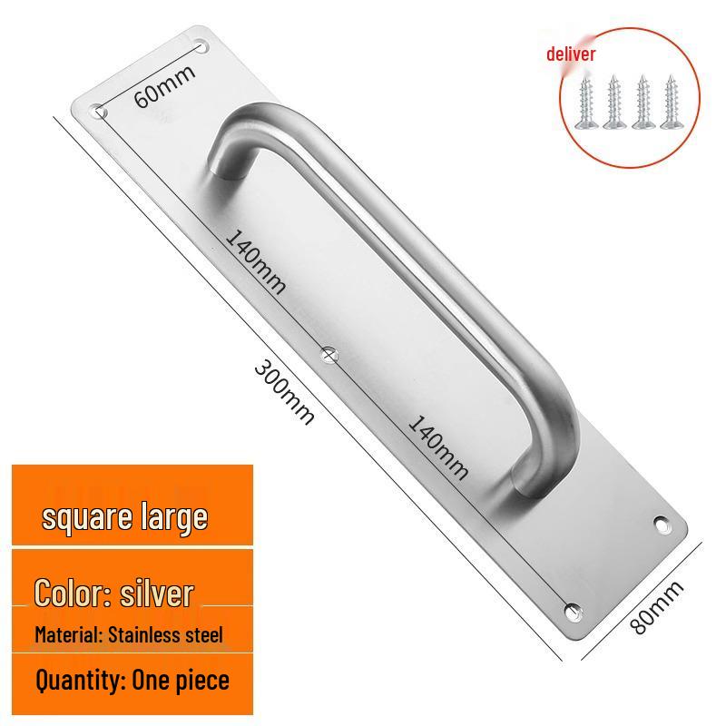 Thickened Stainless Steel Handle for Front, Cabinet, Sliding, and Wardrobe Doors