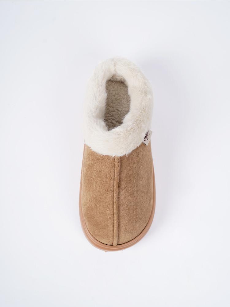 Hairy Slippers for Home Use, Anti Slip and Warm Cotton Slippers, Winter Women's Thick and Plush Cotton Slippers