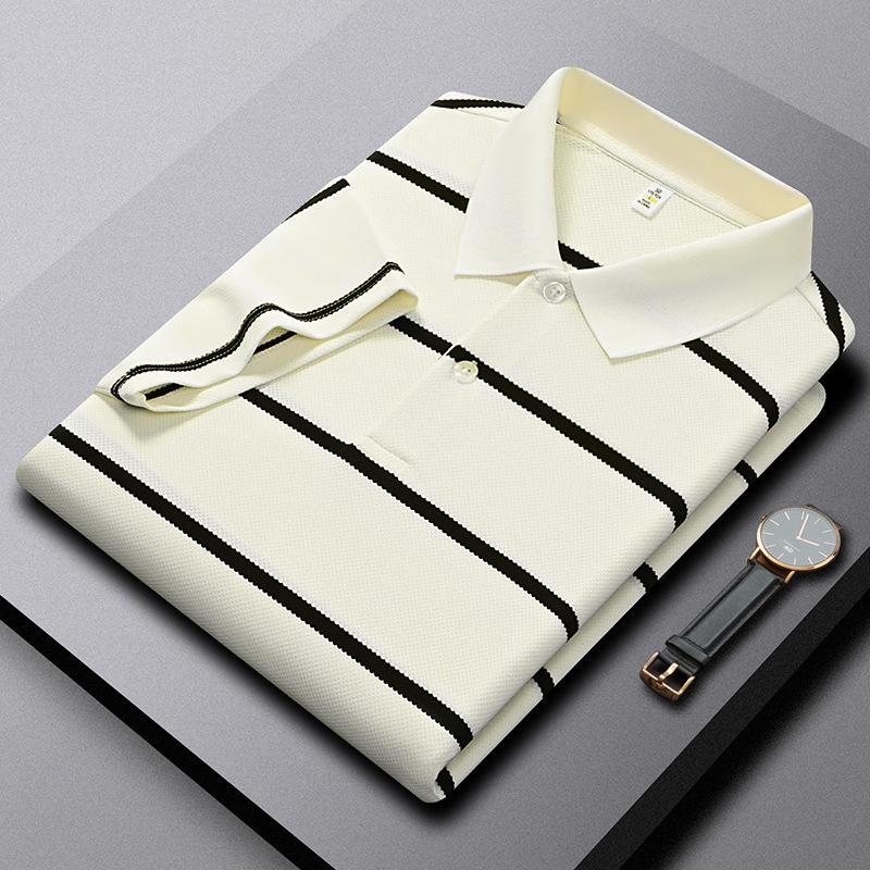 Dmo Short-sleeved POLO shirt, men's pure cotton breathable T-shirt, business casual lapel top