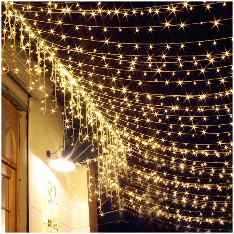 Pink Solar LED String Lights