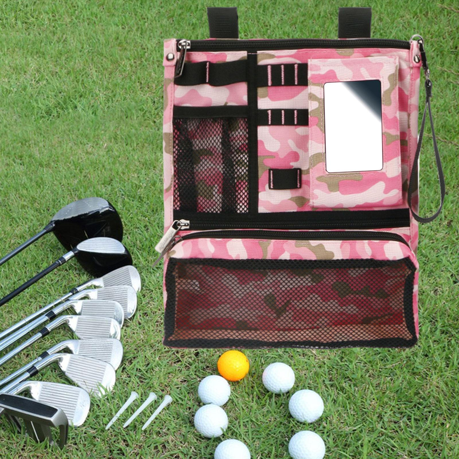 

Сумка-органайзер для мячей для гольфа, легкое хранилище для переноски Camo Pink