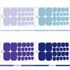 1PC Solid Color Toenail Polish Stickers Full Cover Waterproof  Toe Nail Patch Eco-friendly Long Lasting Toenail Decals Sticker(YMZ277-YMZ308)