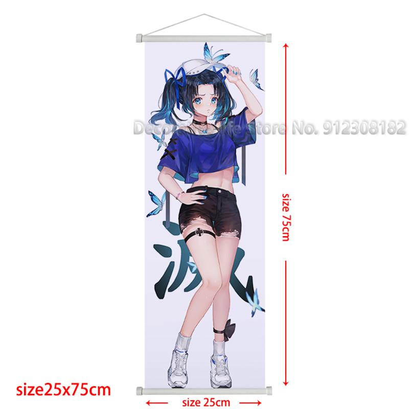 Demon Slayer Scroll Poster Kamado Tanjirou Canvas Painting Nezuko Classic Wall Art Pictures for Living Room Home Decoration