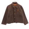 Work Jacket F Brown Coverall Women Used