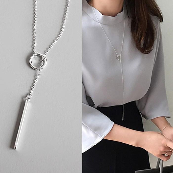 Double Layered Camellia Necklace for Women's Light Luxury Fashion Design Necklace Neck Chain Tassel Collarbone Chain Jewelry Gift