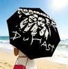 Rammstein Music 8 Ribs 3Fold Black Glue Uv Protection Umbrella Sun Protection Rainproof Compact Folding Umbrella For Travel Daily Use C923753