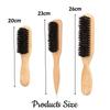 3style Boar Bristle Hair Brush Multifunctional Beard Comb for Flattening Hair & Sleek Ponytail Bun Create Sleek Frizz-Free Look