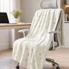 Four Leaf Clover Blanket, Multi-Purpose Air Conditioner Blanket, Soft Double-Sided Flannel Throw Blanket for Sofa Bed Dorm Office