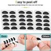5pairs Eyeglasses Anti Slip Nose Pads Soft Silicone Adhesive Glasses Nose Pads For Plastic Frame Glasses Sunglasses(Black/White)
