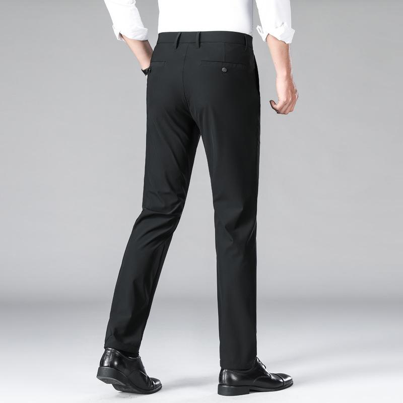 

High-stretch Fabric Men s Business Trousers Suitable for All Seasons Featuring An Elastic Waistband and Classic Office work For 29