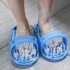Easy Feet Exfoliating Massage Slippers - Foot Scrubber with Brush for Bathroom