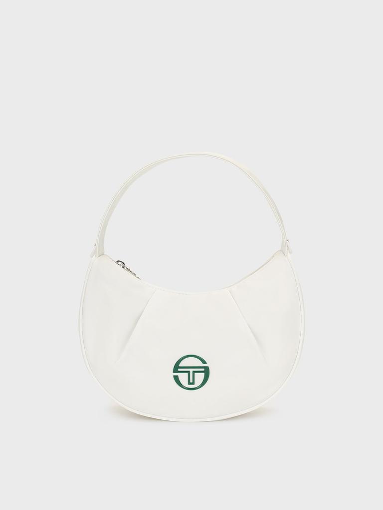 Sergio Tacchini W Daily Hobo Bag (White)