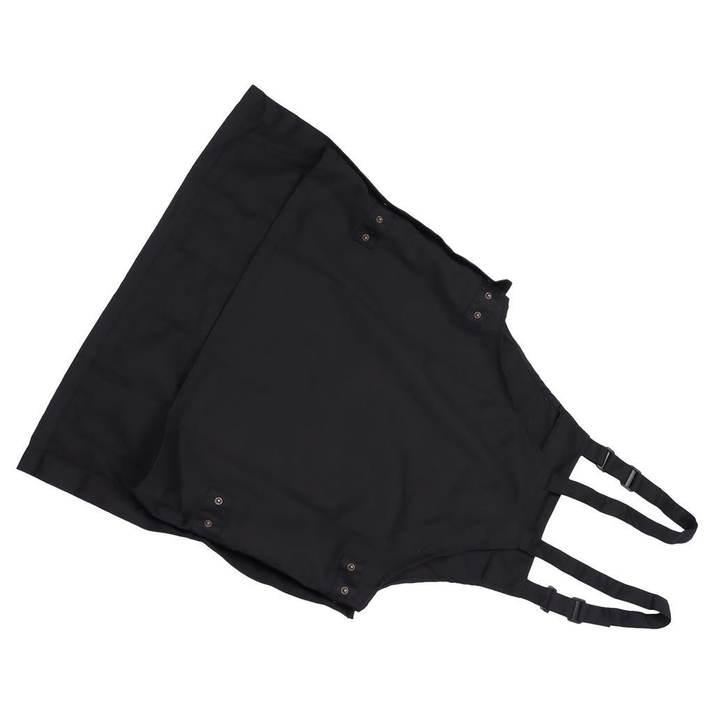 Küchenschürze Schwarze Schürze Polyester Taschen Verstellbarer Riemen Unisex Schürze für Zuhause Gewerblich Café Restaurants
