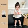 Girls Summer Polka Dot Tank Top and Shorts Set Stylish Toddler Outfit