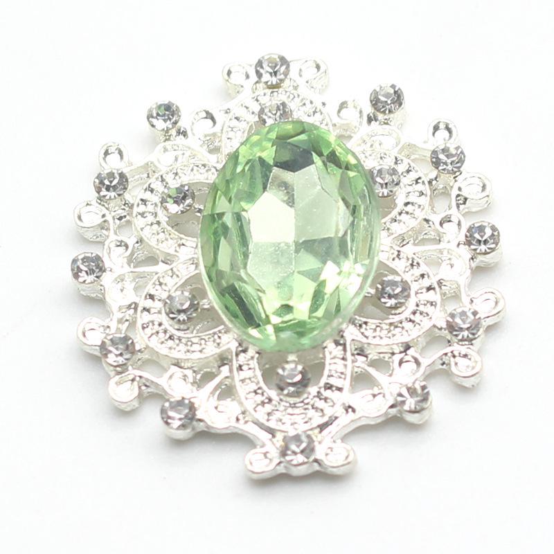 DIY Gift Box: Small 25x26mm Alloy Snap Button, Flat Bottom Rhinestone & Acrylic Rhinestone Button Accessories