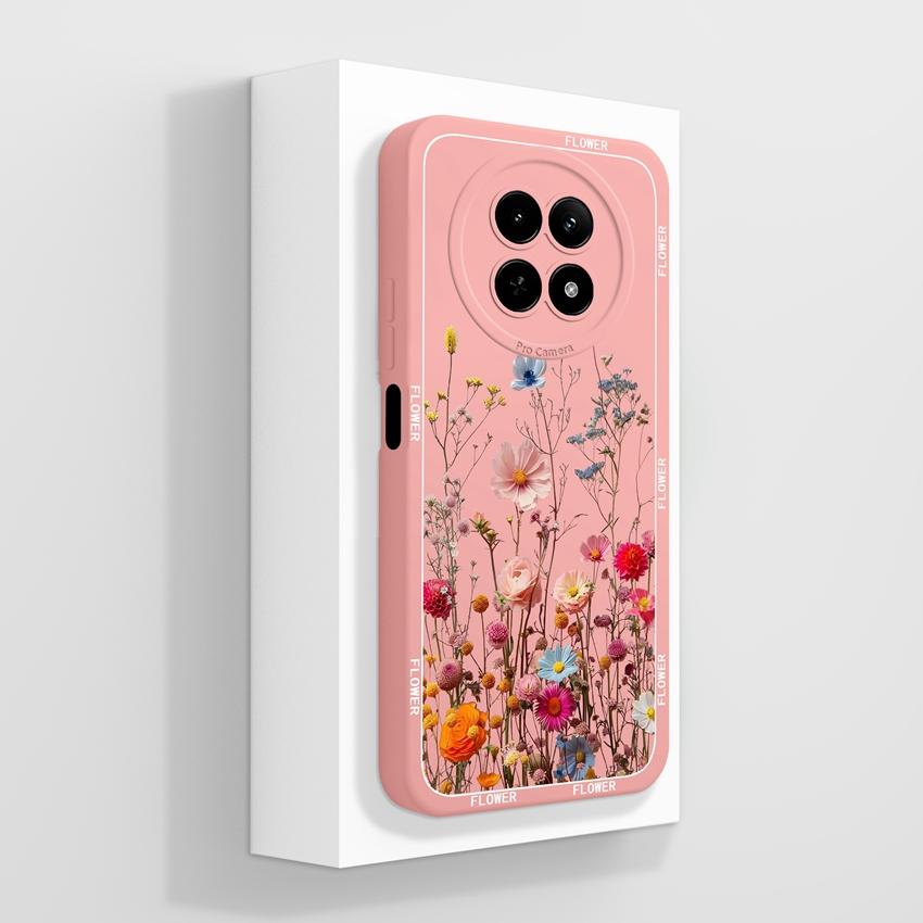 Case For Oppo Realme 12 13 14 P1 P2 Pro 14T 12X Phone Bags Cute Bear Paw Patterns Liquid Silicone Upgraded Dustproof Protective Shell For Oppo Housing