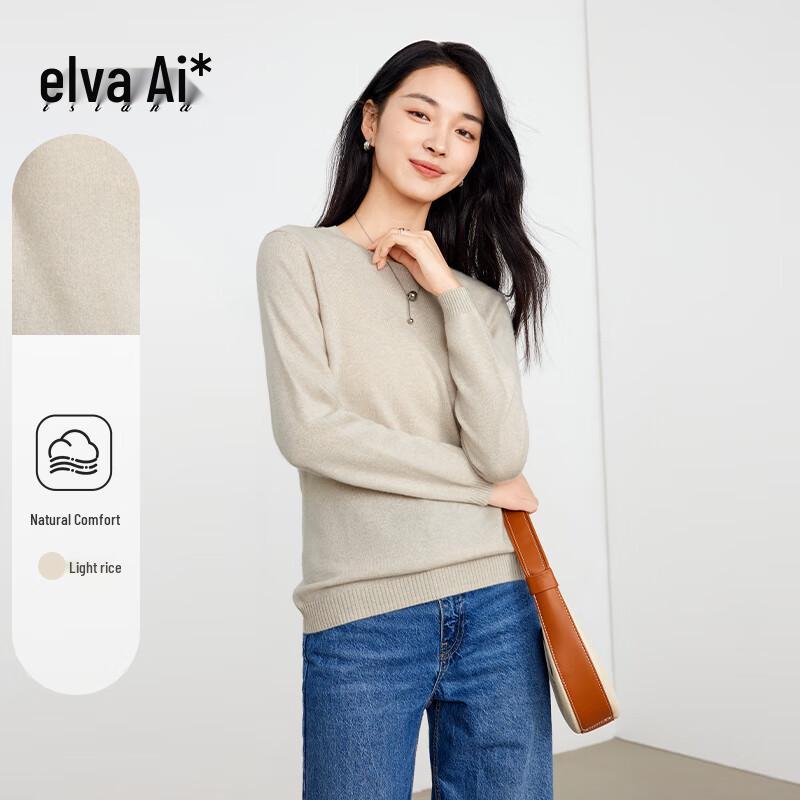 

Elva Island Women s Cashmere Blend Knit Sweater S