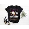 This Girl Loves Her Bearded Dragon T Shirt Cute Reptile Lizard Lover Funny Pogona Owner Casual Vintage Washed Stylish