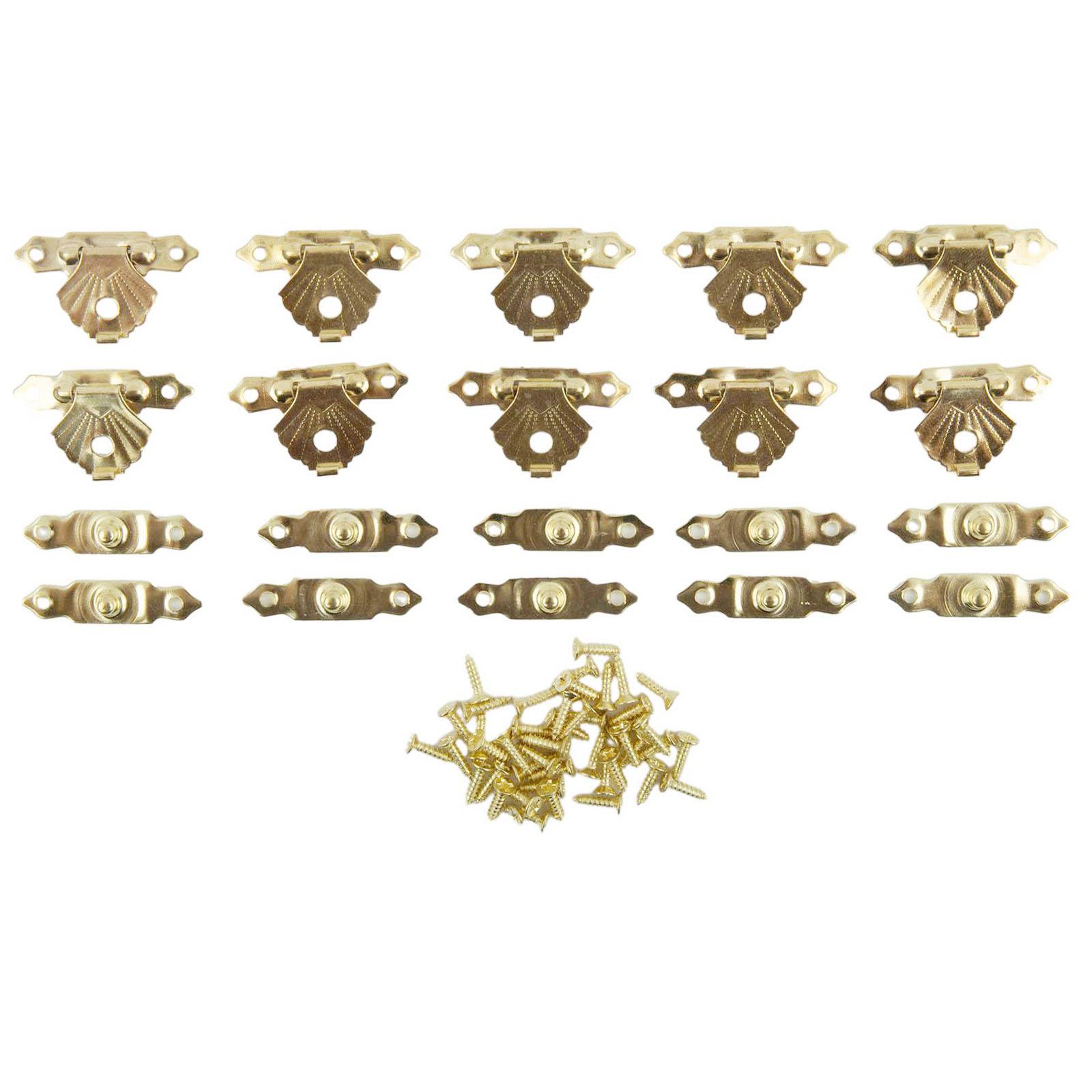 

Latch Hook Hasps Latch 10pcs 30*18mm Antique Bronze золотий