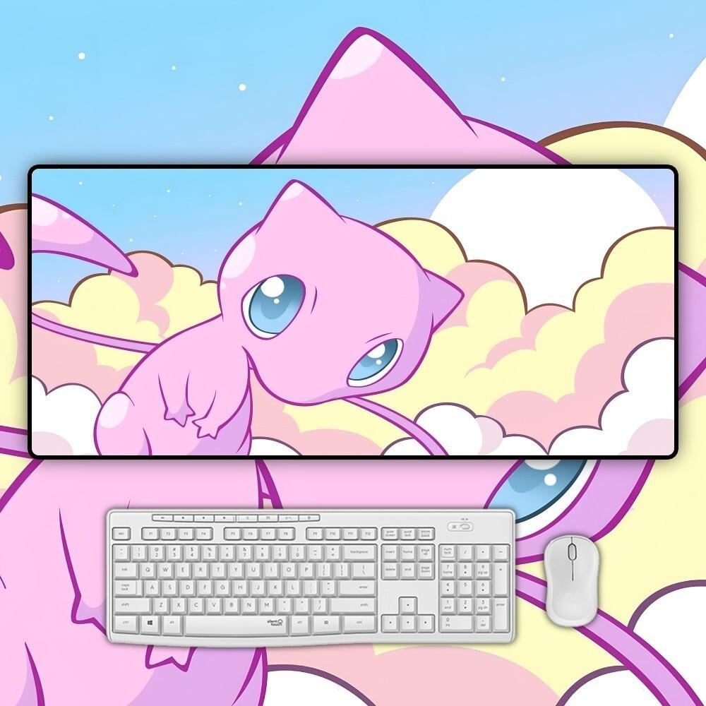 Anime Ppokemon Mousepad Large Gaming Mouse Pad LockEdge Thickened Computer Keyboard Table Desk Mat