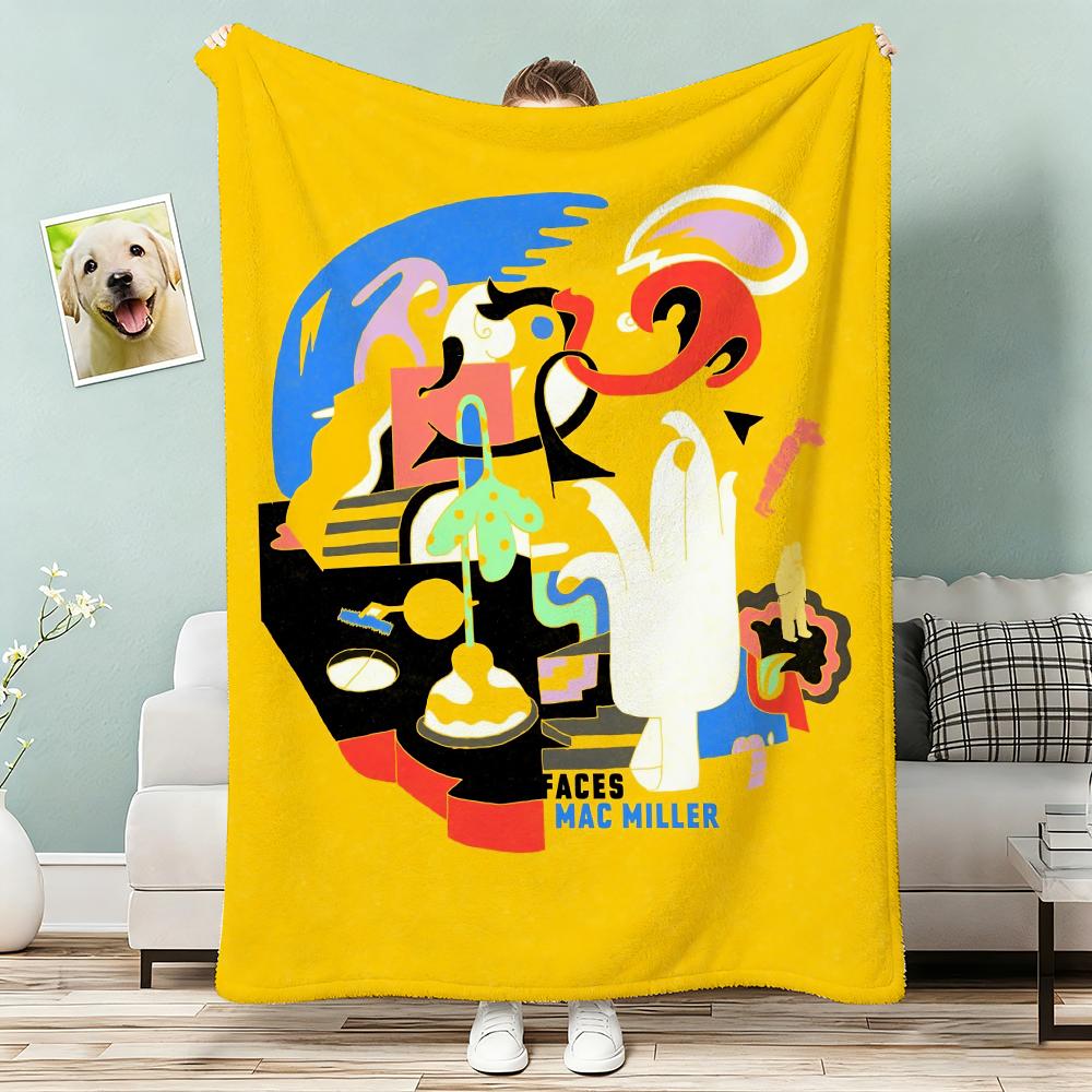 Rapper MMac Miller Throw Lightweight G Flannel Blanket Soft Skinfriendly for Summer Cooling